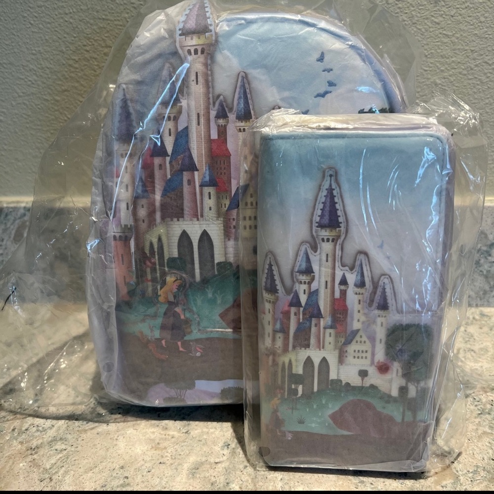 Nwt Loungefly Disney Backpack and Wallet